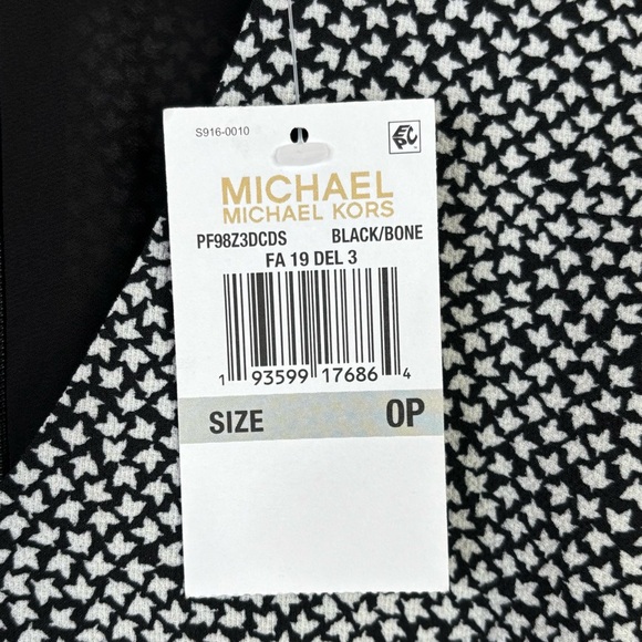 🏷️NWT Michael Michael Kors SZ 0P Petite Cropped Crepe Jumpsuit Belted Sleeveless - Picture 8 of 16